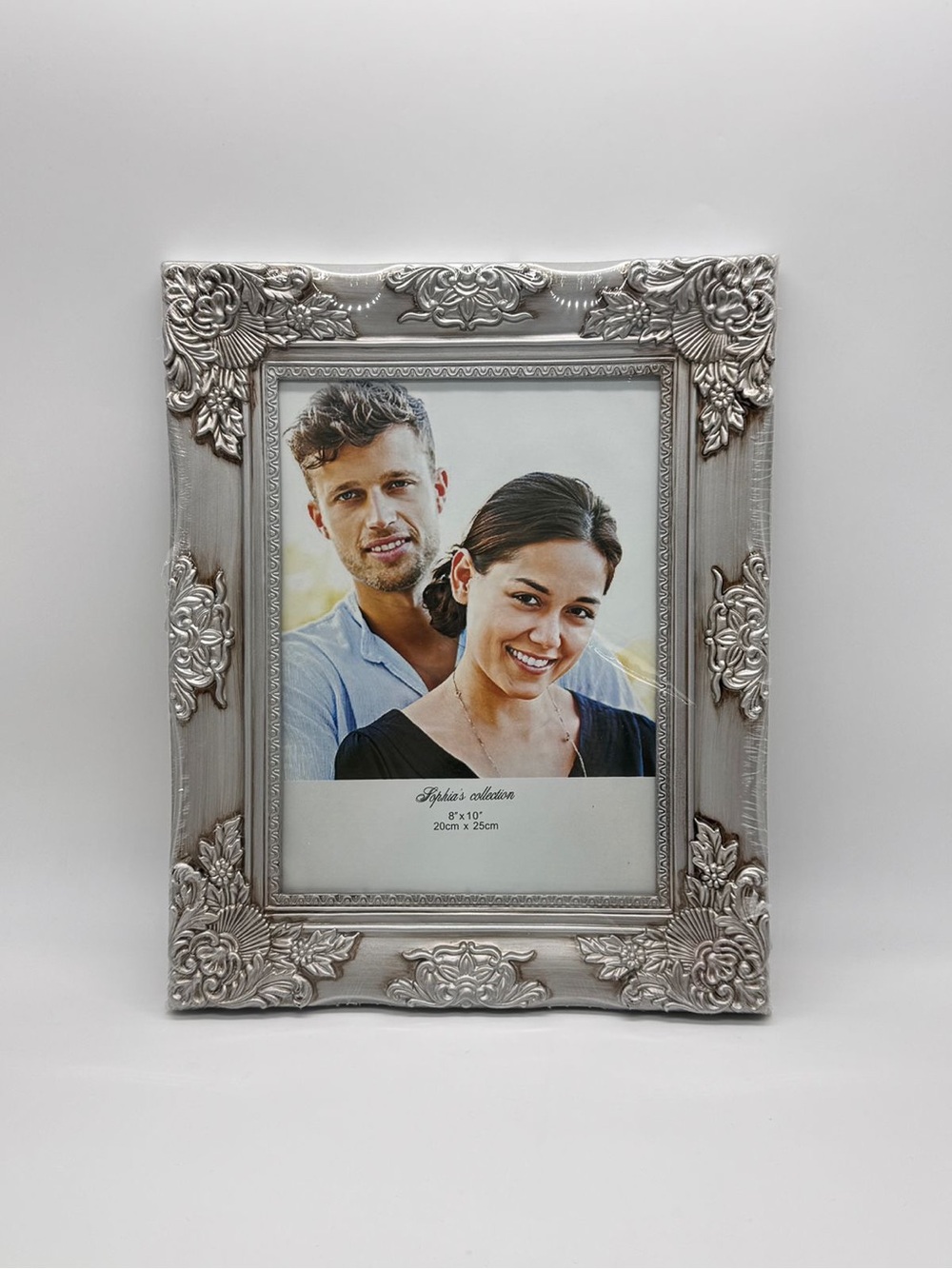 Sophia's Collection 8x10 Ornate Silver Picture Frame Vintage Baroque Shabby Chic